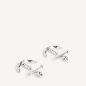 Anchor earrings in silver