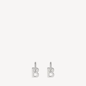 B chain xs earrings in silver