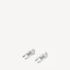B chain xs earrings in silver