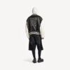 Balenciaga | nba collaboration varsity jacket in black/white