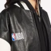 Balenciaga | nba collaboration varsity jacket in black/white