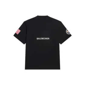 Balenciaga x NASA Crossover Space Retro Short Sleeve Tee “Black” 651795TKVD71070