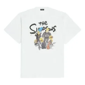 Balenciaga x THE SIMPSONS Oversized Cotton T-Shirt “White” 676589TLVG70901
