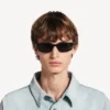 Daily rectangle sunglasses in black