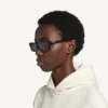 Daily rectangle sunglasses in black