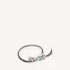 Diy zip bracelet in shiny silver/antique silver/black