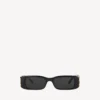 Dynasty rectangle sunglasses in black