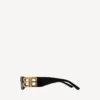 Dynasty rectangle sunglasses in black