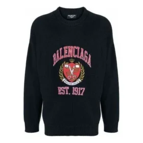 Est. 1917 College Logo Crewneck Sweater “Black” 675267T32178065