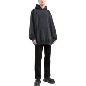 Fashion Institute Oversized Hoodie “Washed Black” 697879TMVK18190