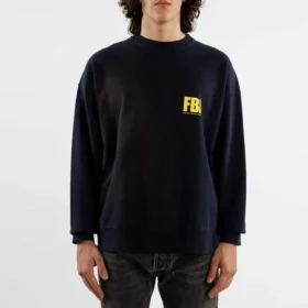 FBI Crewneck Sweatshirt “Navy/Yellow” 676629TLVH14265