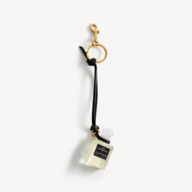 Fragrance miniature bottle charm in black