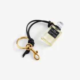 Fragrance miniature bottle charm in black