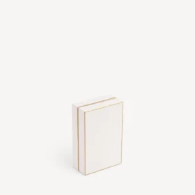 Fragrance pill box in ivory white dix