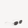 Gossip oval af sunglasses in silver/black