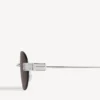 Gossip oval af sunglasses in silver/black