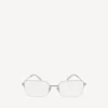 Invisible rectangle sunglasses  in silver