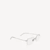 Invisible rectangle sunglasses  in silver