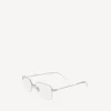 Invisible rectangle sunglasses  in silver