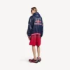 Men’s 3b football polo hoodie in dark navy