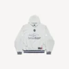 Men’s 3b football polo hoodie in grey/white