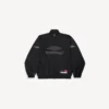 Men’s 3b football tracksuit jacket in black