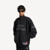 Men’s 3b football tracksuit jacket in black
