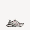 Men’s 3xl extreme laces b sneaker in grey/silver/red/black