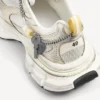 Men’s 3xl sneaker with charms in white/yellow/silver/black