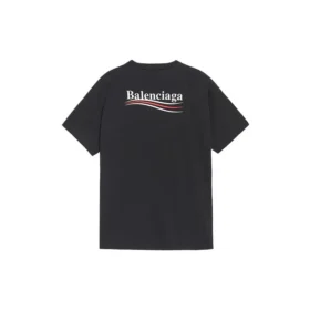 Men”s Balenciaga Alphabet Printing Short Sleeve Black 641675TIV521070