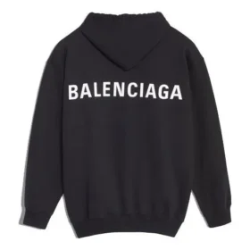 Men”s Balenciaga Back Large Logo Printing Black 556143TAV371000