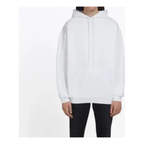 Men”s Balenciaga Back Large Logo Solid Color Printing White 508184TYK549000
