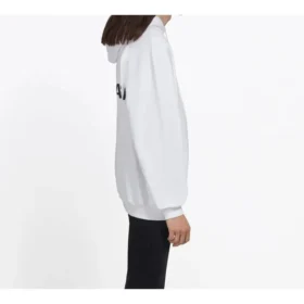 Men”s Balenciaga Back Large Logo Solid Color Printing White 508184TYK549000