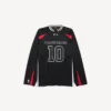 Men’s balenciaga | nba collaboration oversized long sleeve t-shirt in black/multicolor