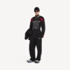 Men’s balenciaga | nba collaboration oversized long sleeve t-shirt in black/multicolor