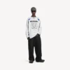 Men’s balenciaga | nba collaboration oversized long sleeve t-shirt in white/multicolor