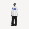 Men’s balenciaga | nba collaboration oversized long sleeve t-shirt in white/multicolor