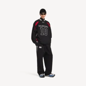 Men’s balenciaga | nba collaboration oversized sweatpants in black/white