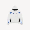 Men’s balenciaga | nba collaboration oversized zip-up hoodie in white/multicolor