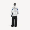 Men’s balenciaga | nba collaboration oversized zip-up hoodie in white/multicolor