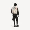 Men’s balenciaga | nba collaboration varsity jacket in ivory