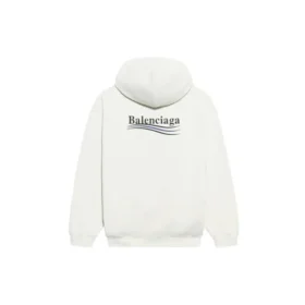 Men”s Balenciaga Political Campaign Alphabet Pattern Embroidered White 600583TKVI99084