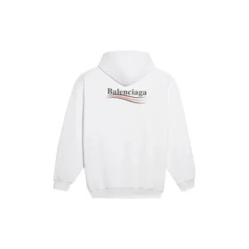 Men”s Balenciaga Political Campaign Logo White 600583TIV539040