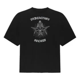 Men”s Balenciaga Printing Large Short Sleeve Black 641614TJV781000
