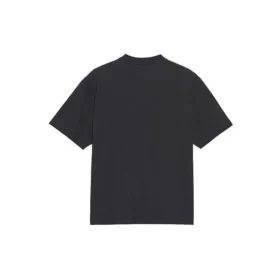 Men”s Balenciaga Retro Knit BB Paris Printing Short Sleeve Version Black 594579TGV601000