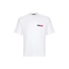 Men”s Balenciaga Round Neck Short Sleeve White 612966TIVD19000