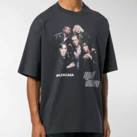 men s balenciaga speed hunter series printing logo retro loose short sleeve black 541877tcv381055 2 280x280 - Men"s Balenciaga Speed Hunter Series Printing Logo Retro Loose Short Sleeve Black 541877TCV381055