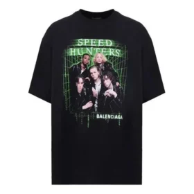 Men”s Balenciaga Speedhunters Band Short Sleeve Black 556133TCV381000