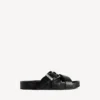 Men’s belt mule in black
