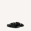 Men’s belt mule in black